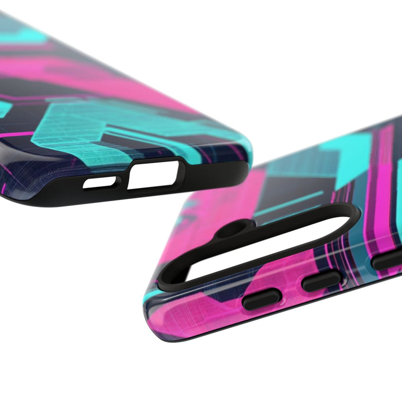 Neon Geometrisch Cyberpunkpatroon