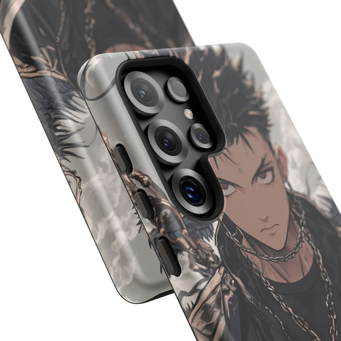 Anime Strijder met Kettingen en Draak