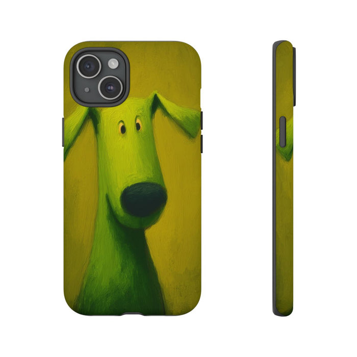 Groene Hond Mat Sterk Hoesje