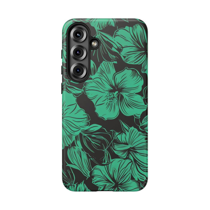 Groen Hawaïaans Bloemenpatroon