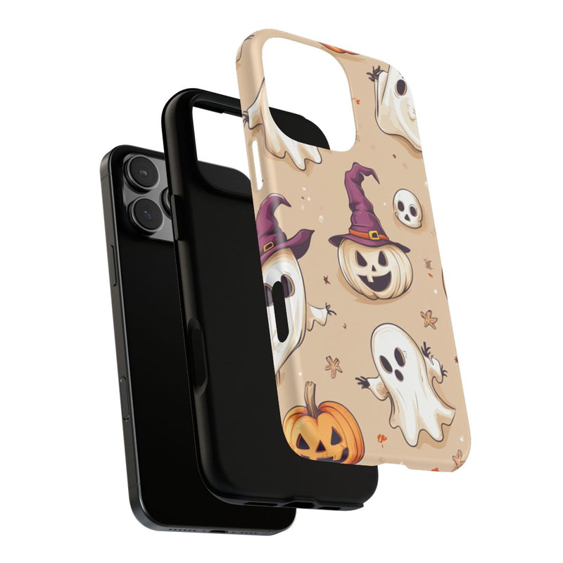Schattige Halloween Geestjes en Pompoenen Patroon