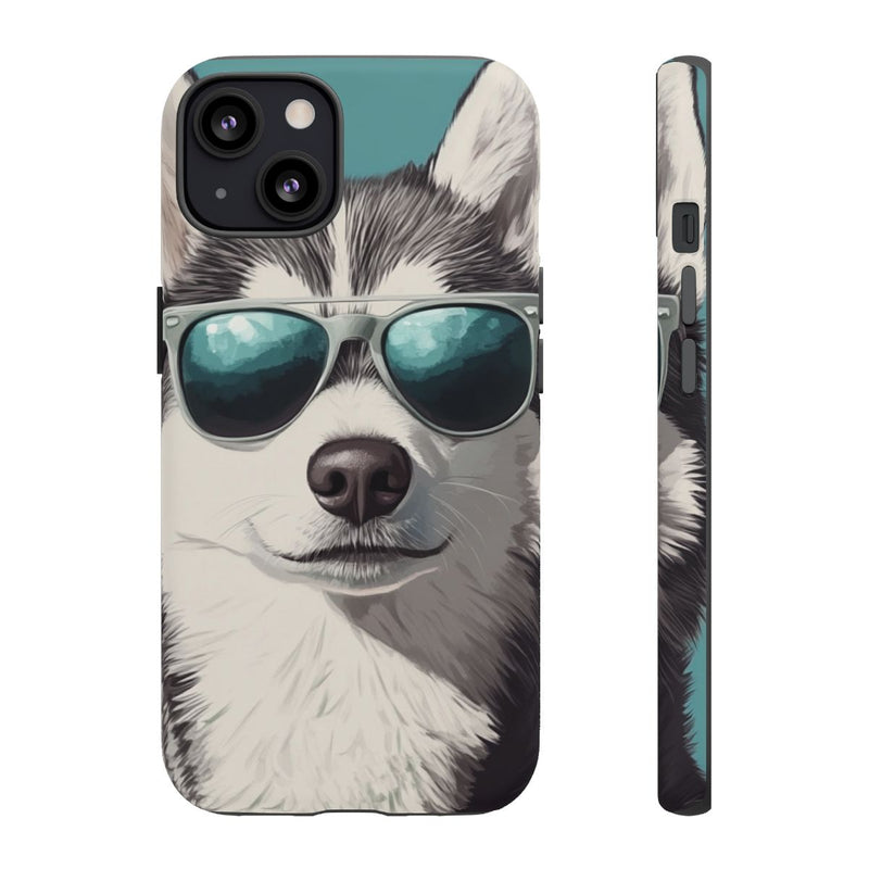 Stoere Husky met Zonnebril
