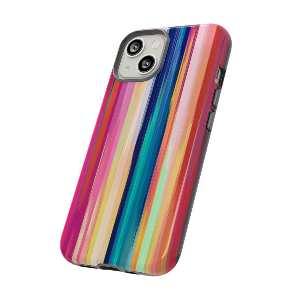 Levendige Verticale Strepen Abstracte Kunst