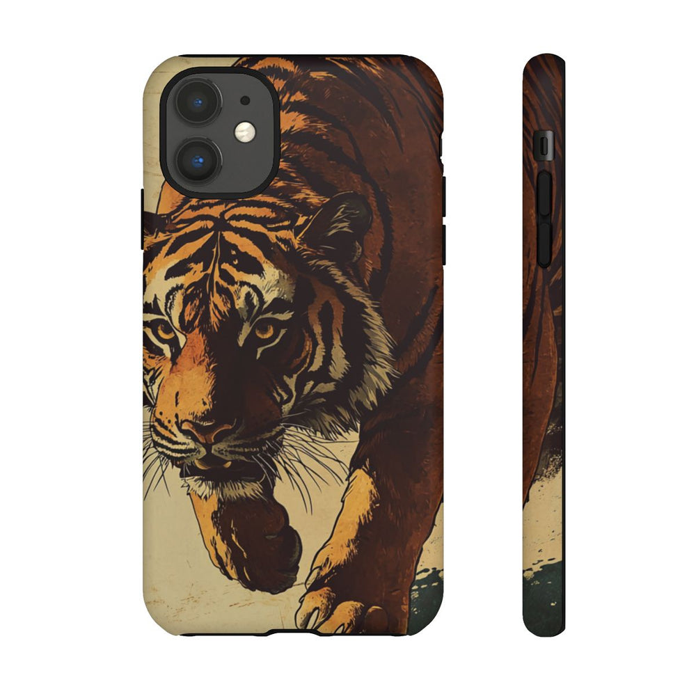 Vintage Stijl Tijgerillustratie