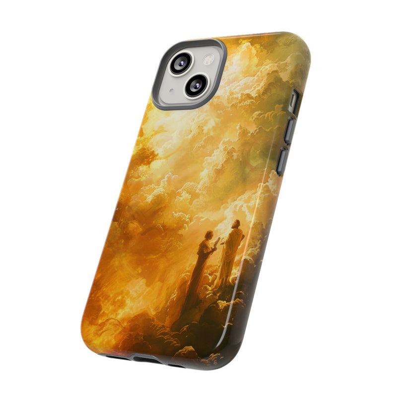 Goddelijke Figuren in Gouden Wolken