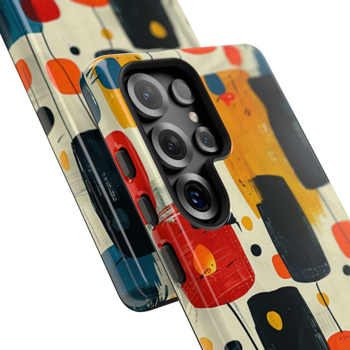 Mid-Century Abstract Geometrisch Patroon