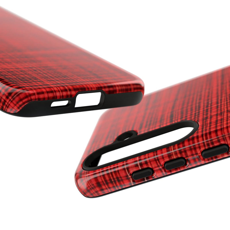 Rood Geruit Textielpatroon