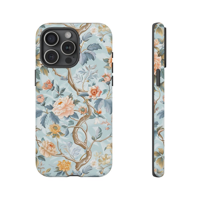 Pastel Chinoiserie Bloemenpatroon