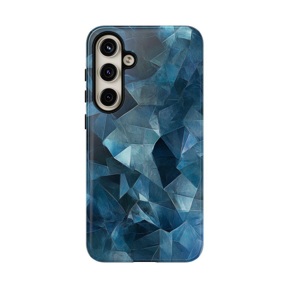 Blauw Gekristalliseerd Abstract Patroon