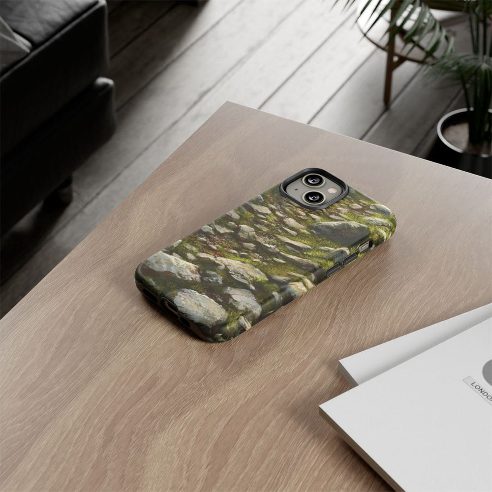 Rotsachtig Pad met Groen
