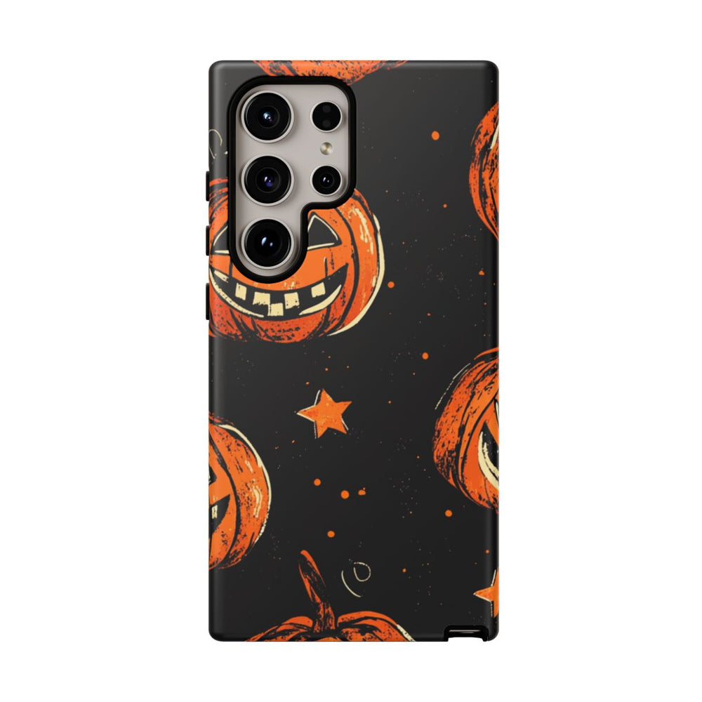Grunge Halloween Pompoenenpatroon