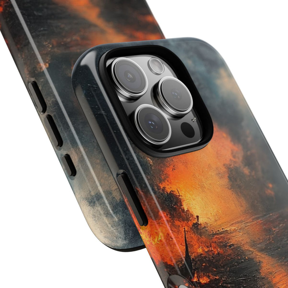 Vurige Oorlogslandschap met Rook