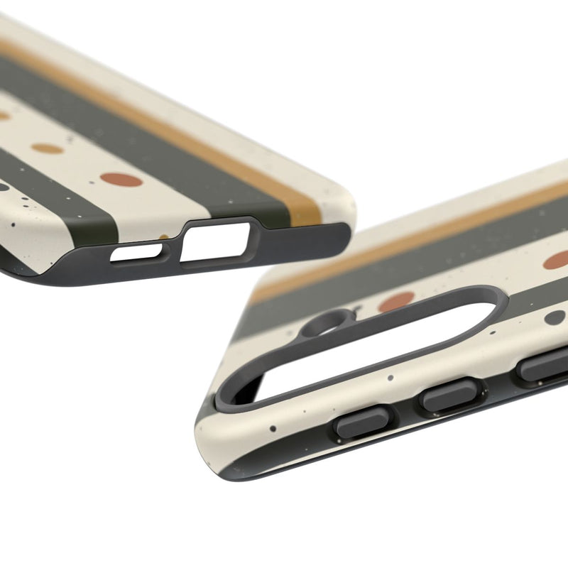 Retro Verticale Strepen en Stippenpatroon