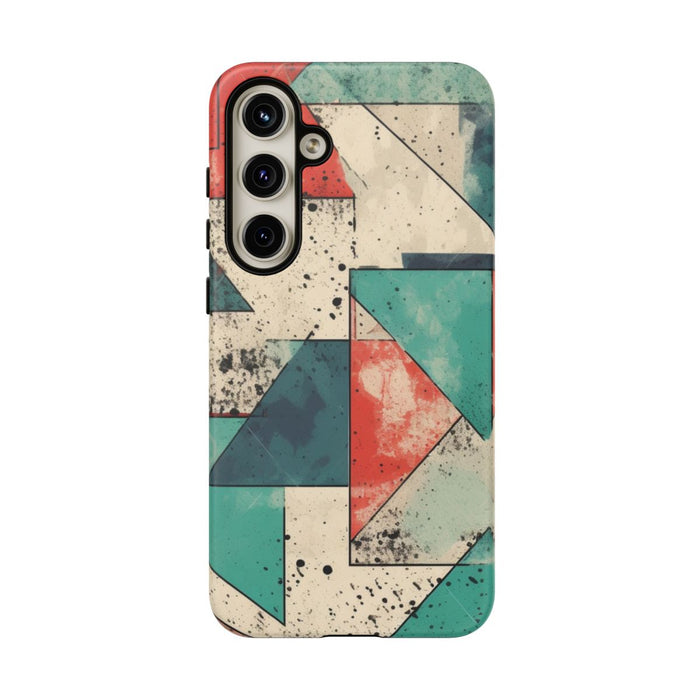 Abstract Geometrisch Patroon in Gedempte Kleuren