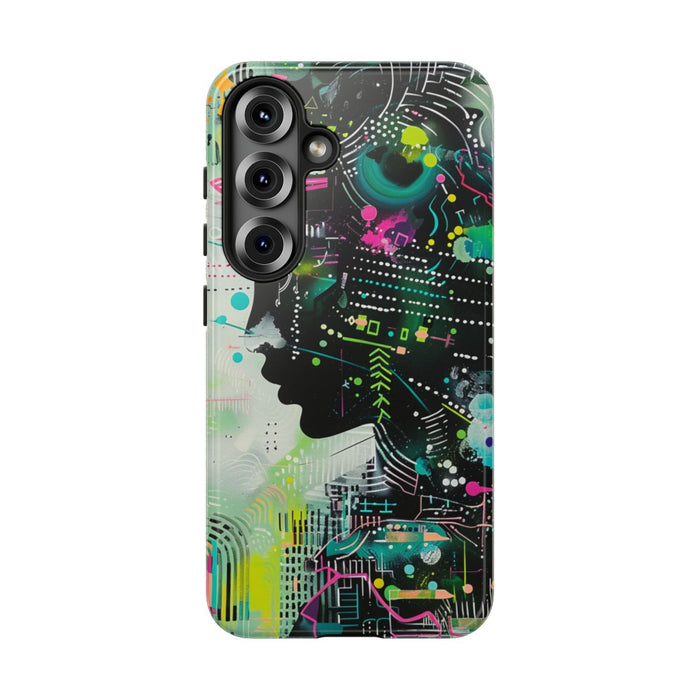 Abstract Neon Geometrisch Profiel