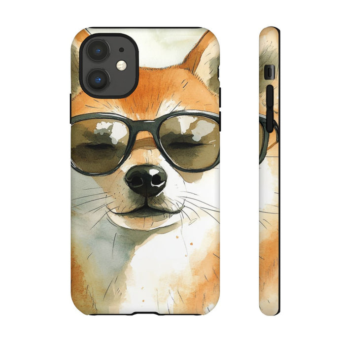 Stoere Shiba Inu met Zonnebril