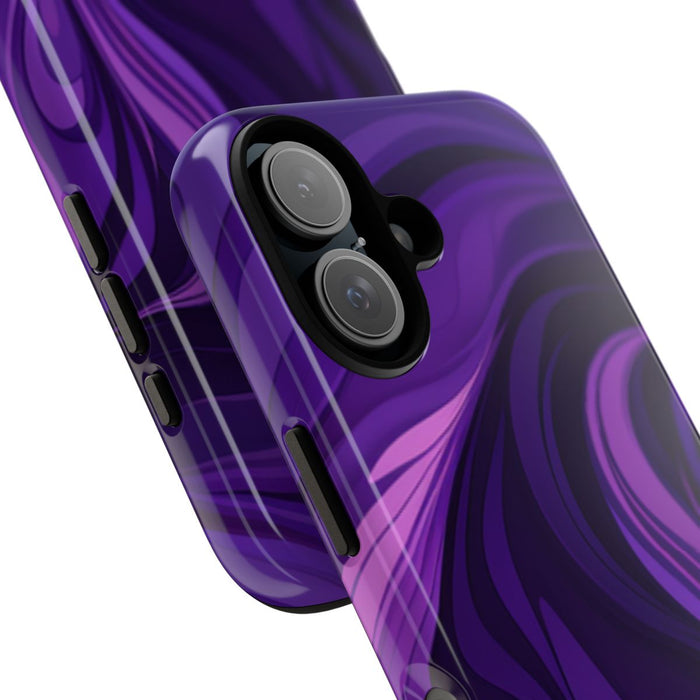 Paarse Abstracte Golfpatroon