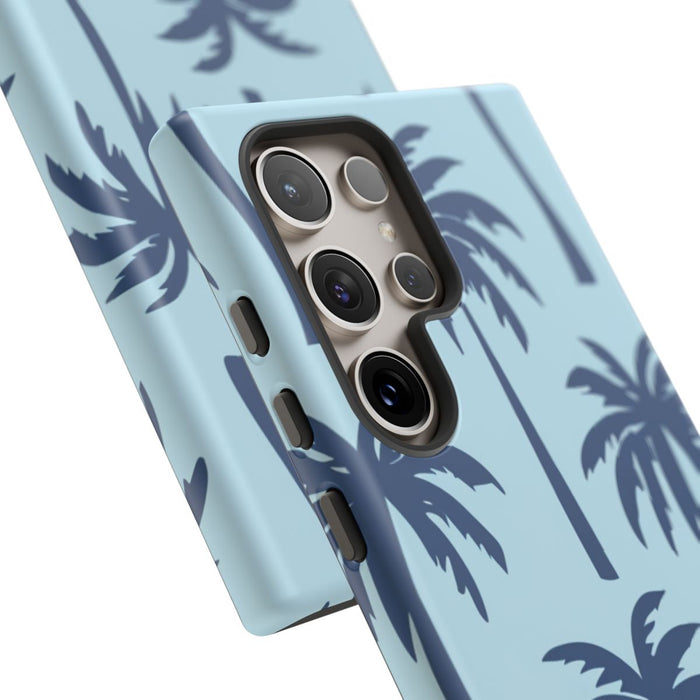 Blauw Palmbomenpatroon