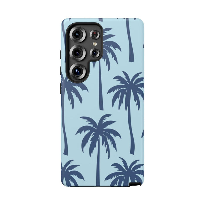 Blauw Palmbomenpatroon
