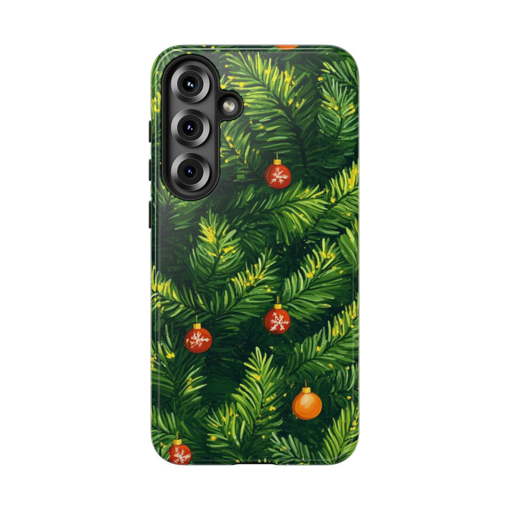 Kerst Dennentakken met Versieringen