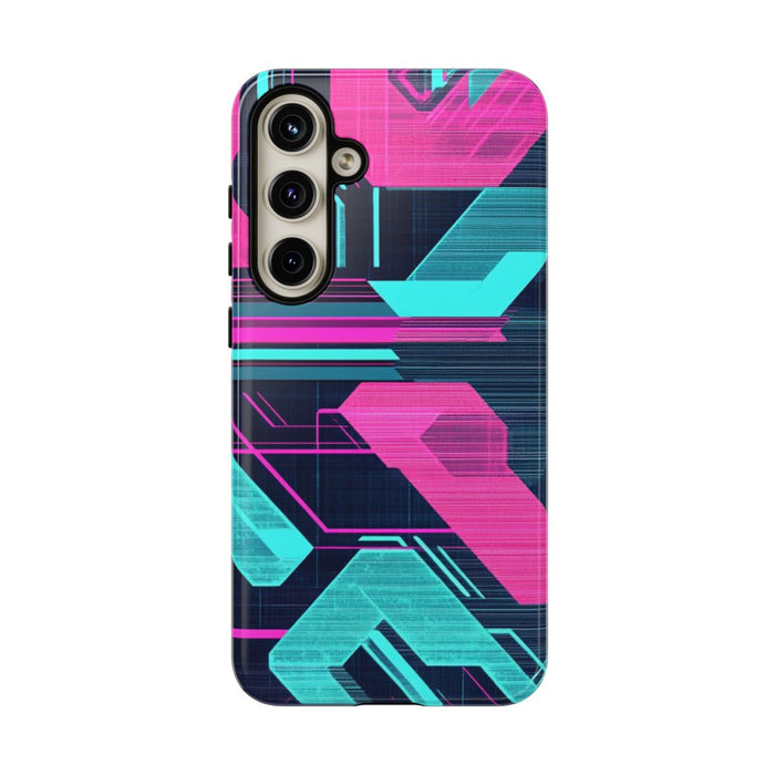 Neon Geometrisch Cyberpunkpatroon