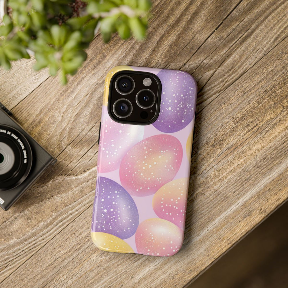 Pastelkleurige Glitter Paaseieren Patroon