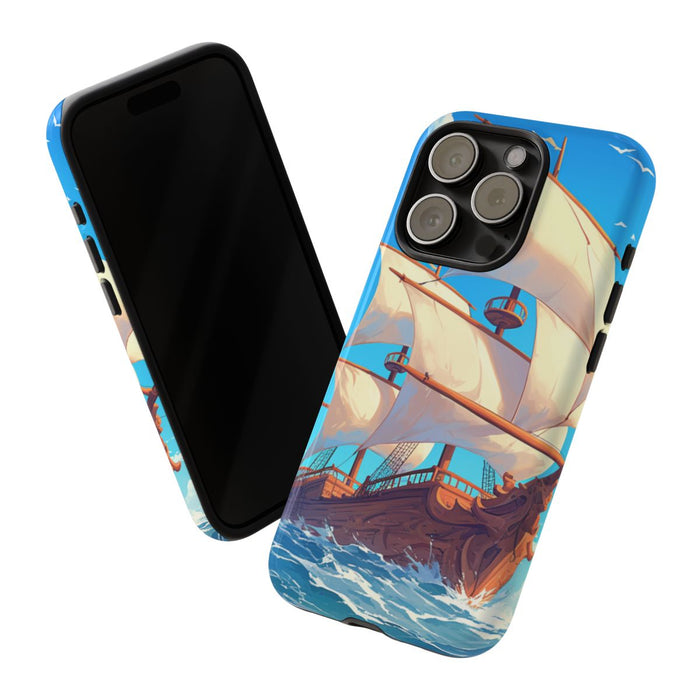 Zeilschip op Blauwe Oceaan