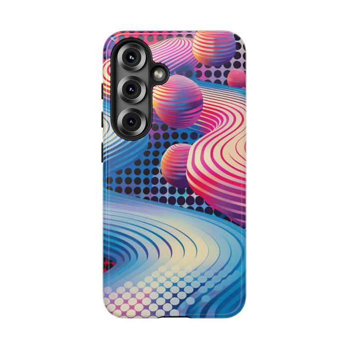 Kleurrijke Abstracte 3D-Golven en Bollen