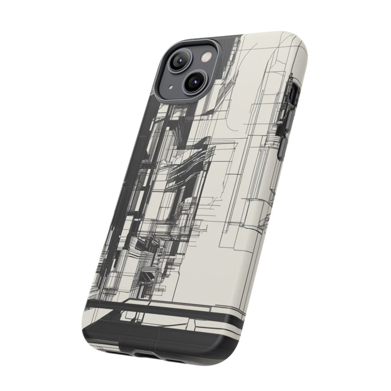 Abstracte Stedelijke Lijntekening