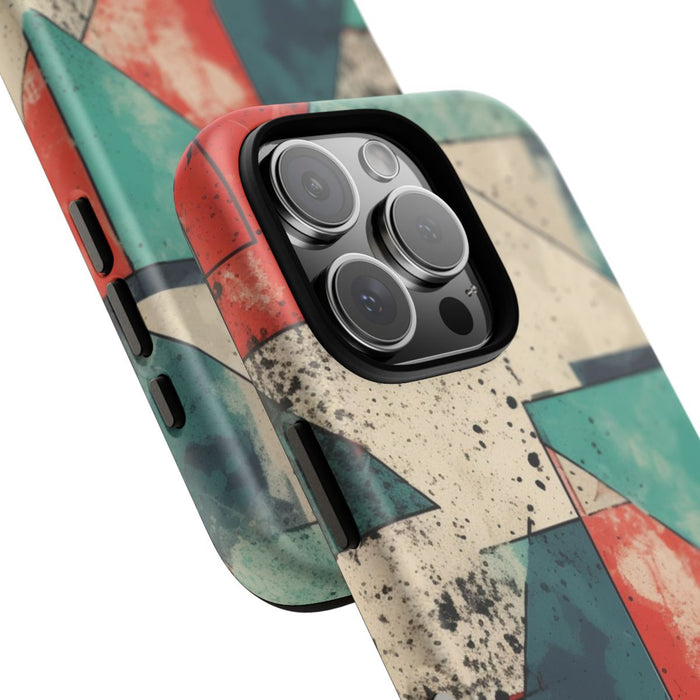Abstract Geometrisch Patroon in Gedempte Kleuren