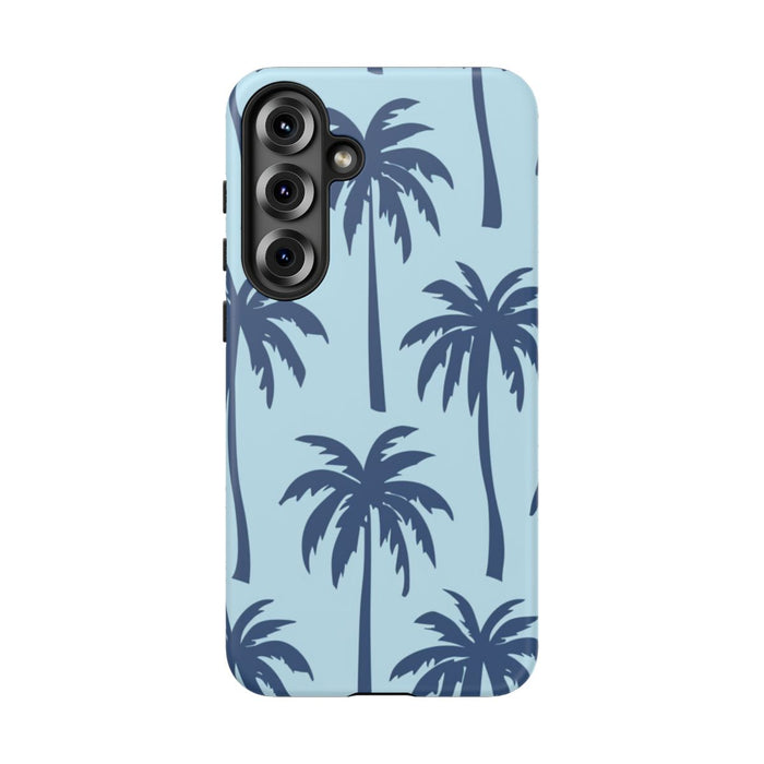 Blauw Palmbomenpatroon