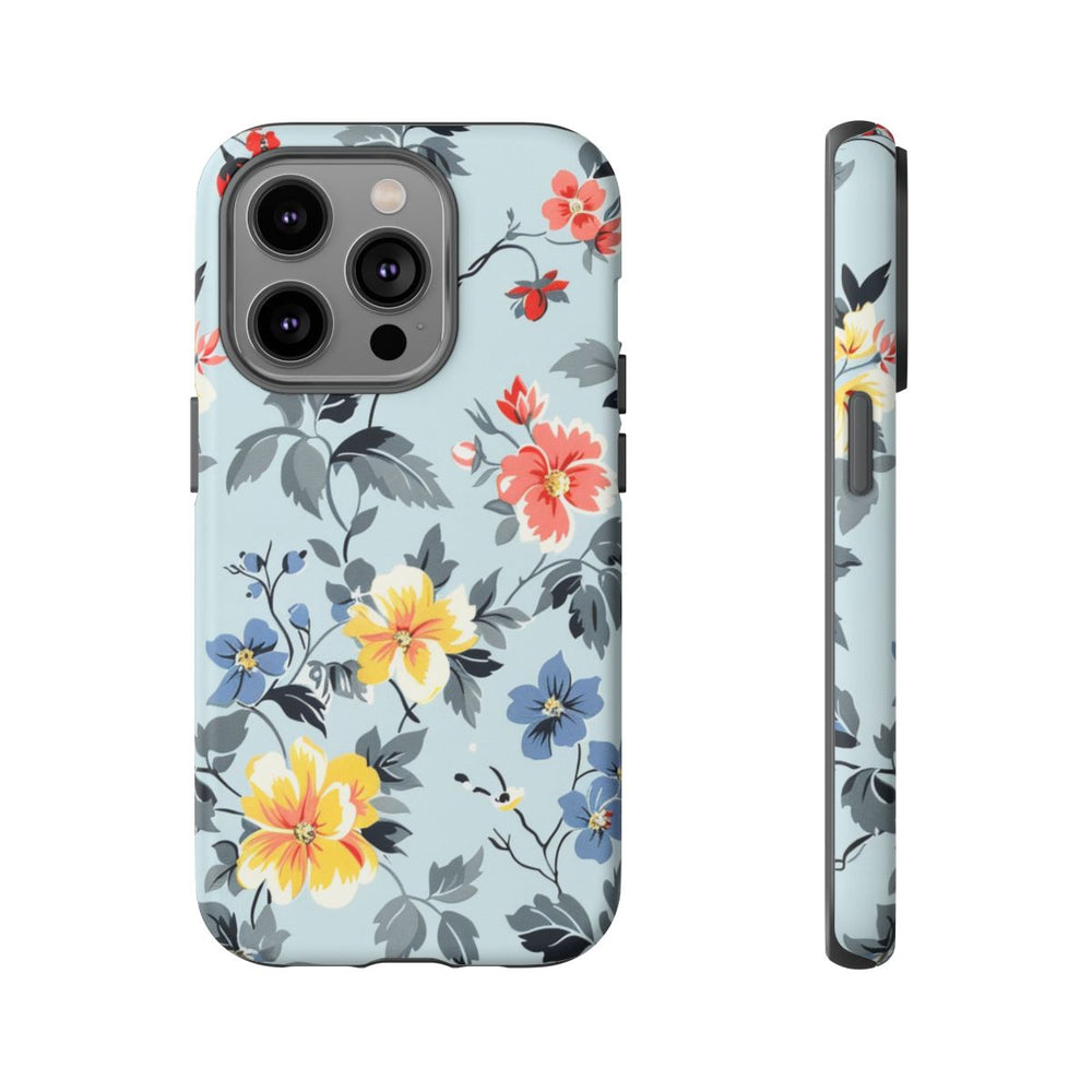Vintage Bloemenpatroon in Pasteltinten