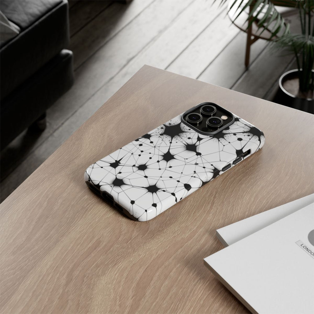 Zwart-Wit Abstract Netwerkpatroon