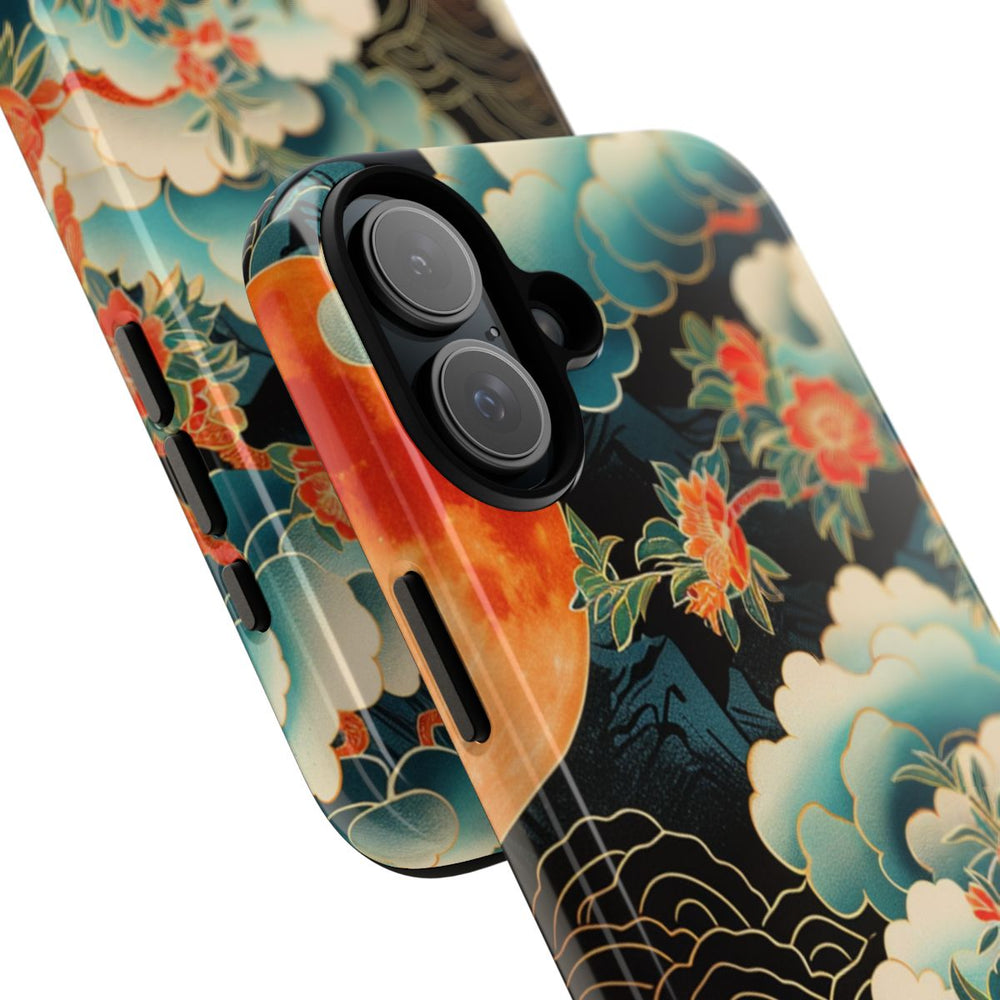 Sfeervolle Bloemrijke Maannacht met Wolken