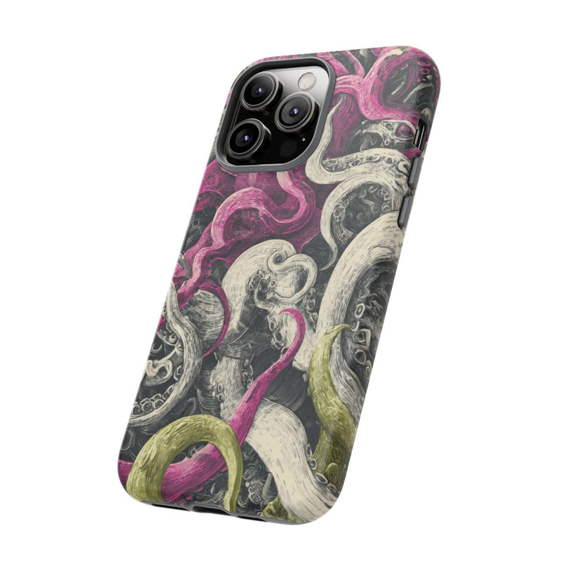 Gedetailleerd Tentakelpatroon met Wervelende Swirls