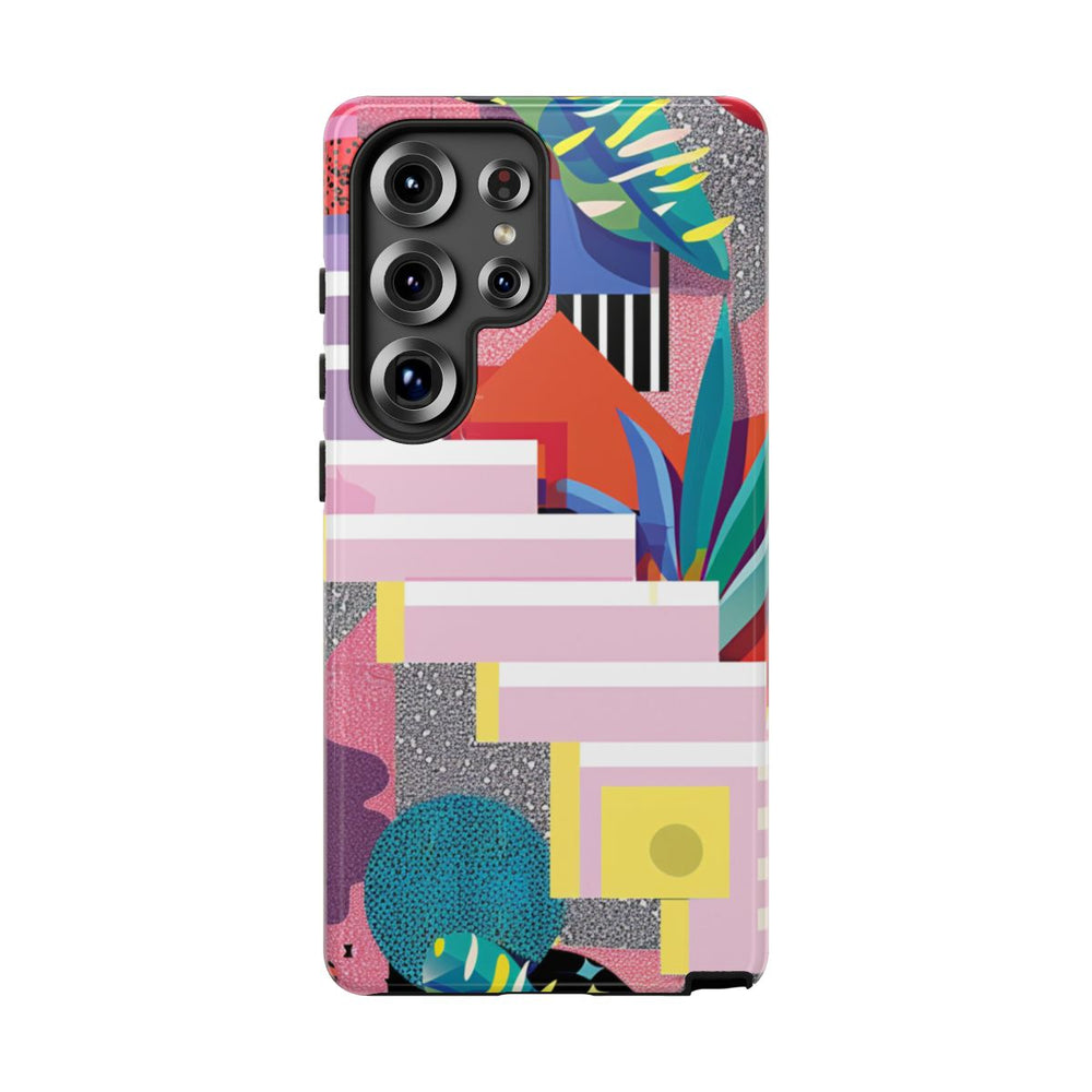 Kleurrijk Abstract Geometrisch en Botanisch Ontwerp