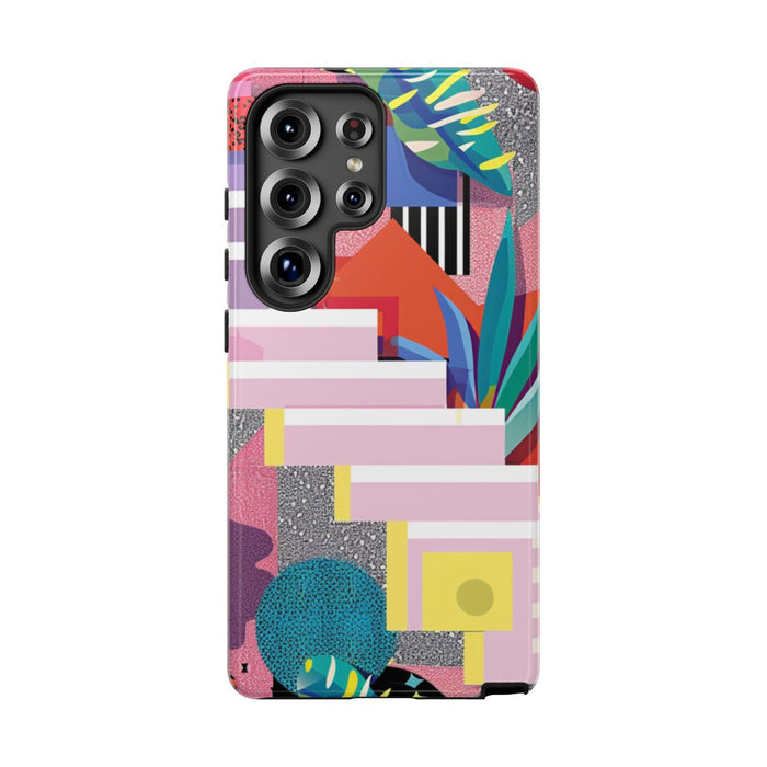 Kleurrijk Abstract Geometrisch en Botanisch Ontwerp