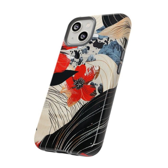 Rood Bloemen Abstract Patroon