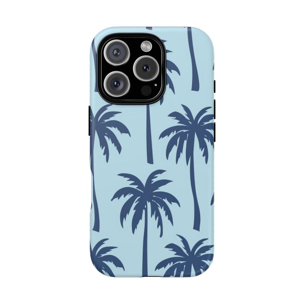 Blauw Palmbomenpatroon