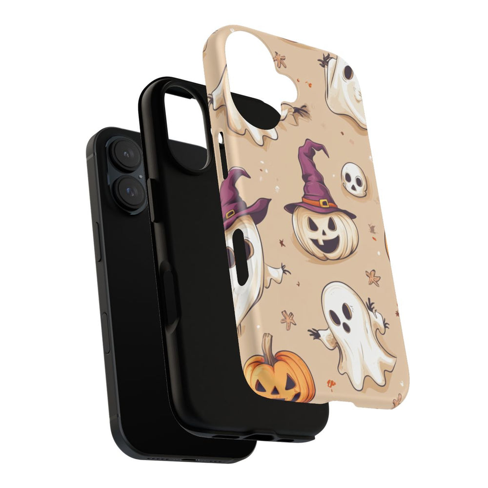 Schattige Halloween Geestjes en Pompoenen Patroon