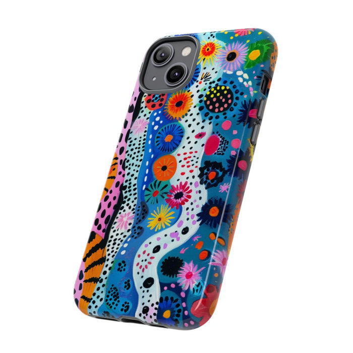 Kleurrijk Abstract Bloemen- en Dierenpatroon