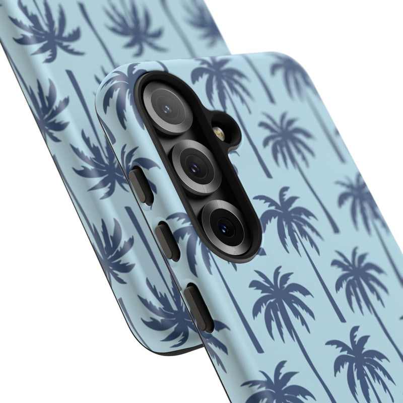Blauw Palmbomenpatroon