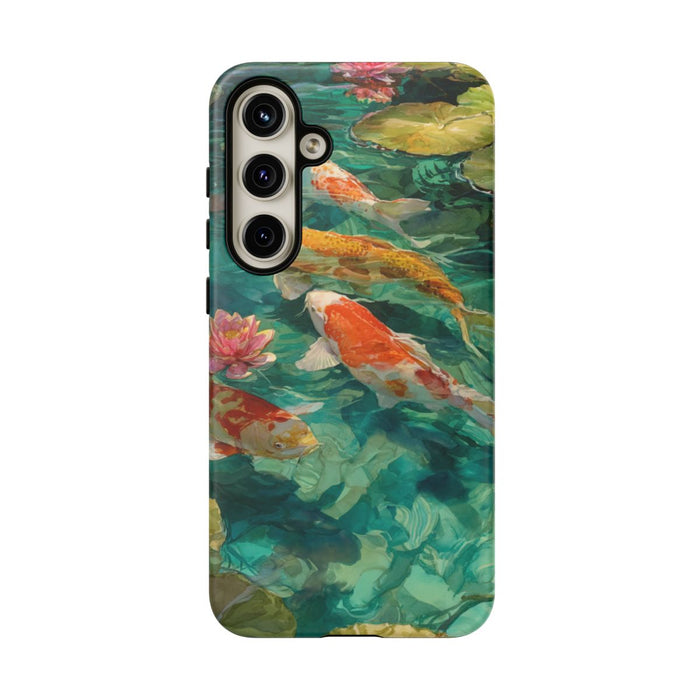 Kleurrijke Koi Karpers en Waterlelies