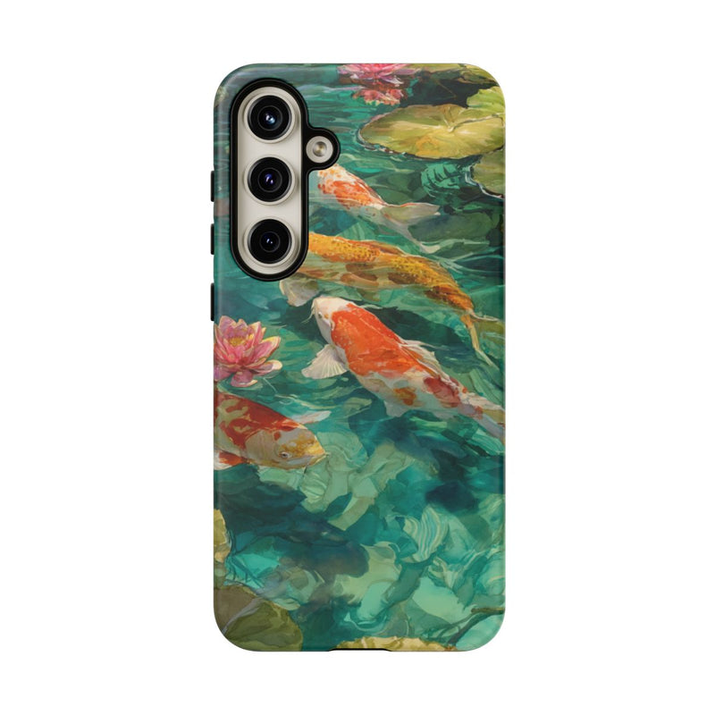Kleurrijke Koi Karpers en Waterlelies