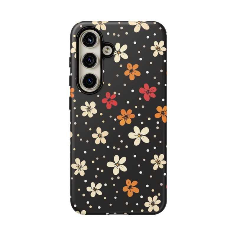 Kleine Kleurrijke Bloemen en Stippenpatroon