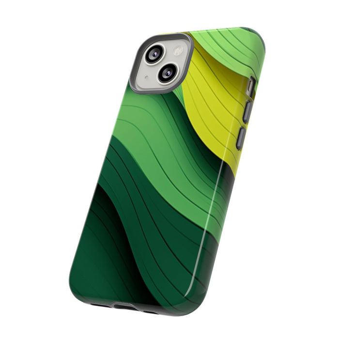 Groen-Geel Golvenpatroon