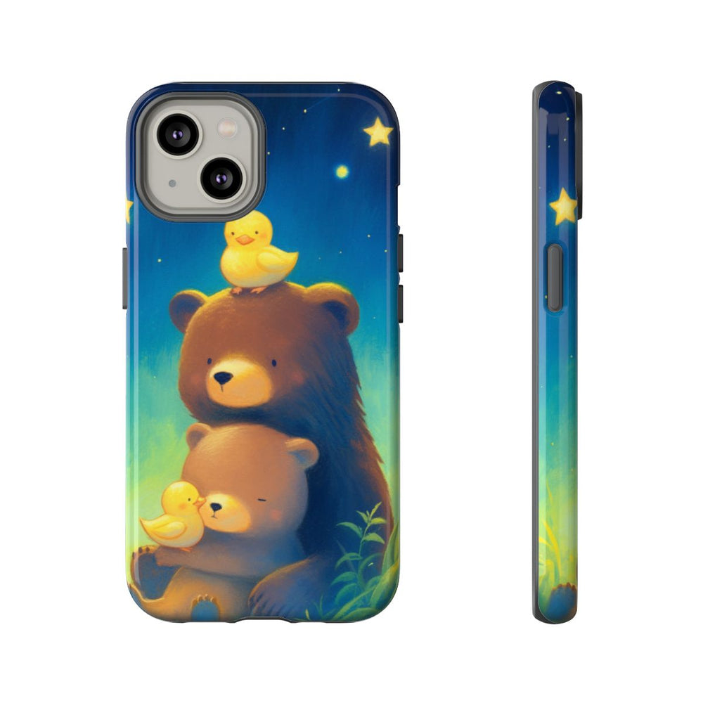 Schattige Beren en Eendjes onder Sterrenhemel