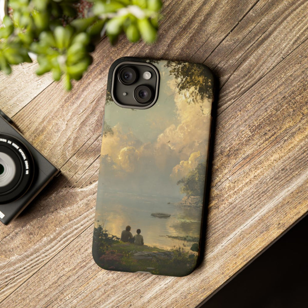 Vredig Meerlandschap met Vriendschap