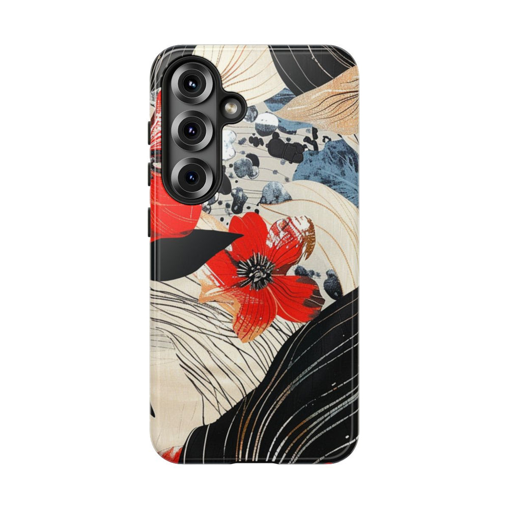 Rood Bloemen Abstract Patroon