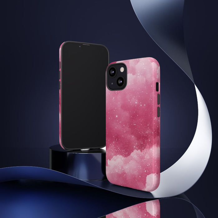 Roze Glitterwolkenstructuur